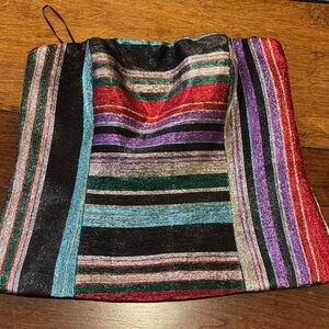 NWT TRINA TURK MERCURY MULTICOLOR SPARKLE STRIPE “Draco”